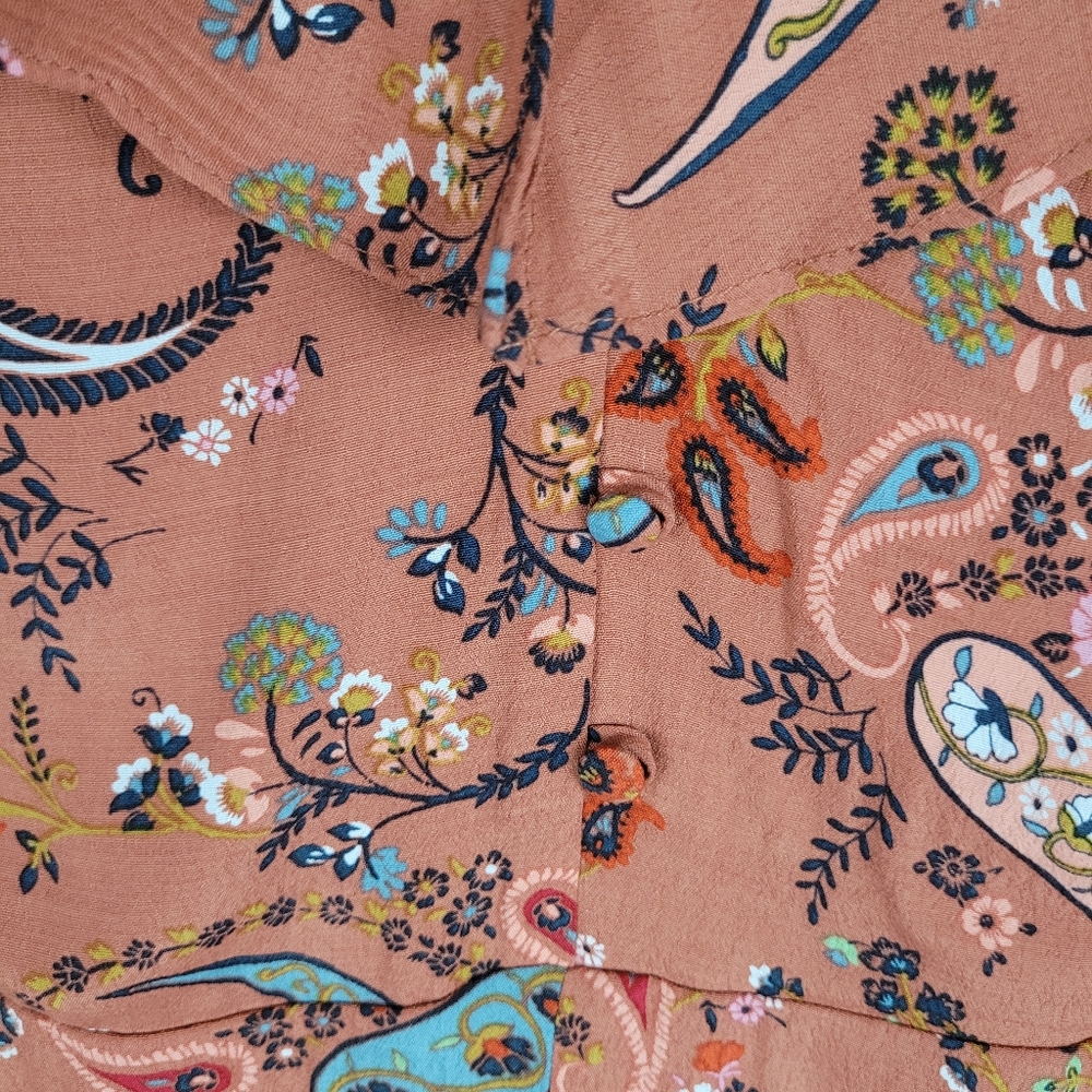 WILLOW & CLAY | floral flower ruffle front slit maxi dress - Picture 3 of 11